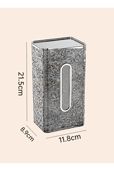 Generic Wall Mounted Tissue Holder Paper Organizer Dispenser Perforation-Free for Kitchen Bathroom Office