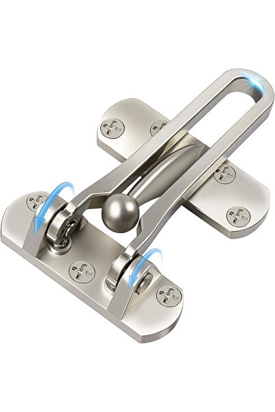 KASTWAVE Anti-Theft Door Guard Swing Rod Lock, Solid Alloy Reinforced Lock, 2...