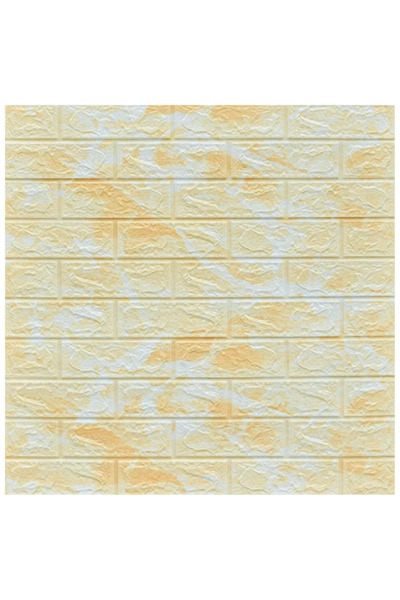 SDEPOT Set de 20 plăci de tapet S DEPOT®, grosime 3 mm, 70x77 cm, model imitație marmură, galben