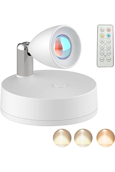 TERRIFI أضواء كاشفة لاسلكية تعمل بالبطارية وقابلة للتعتيم مع جهاز تحكم عن بعد...