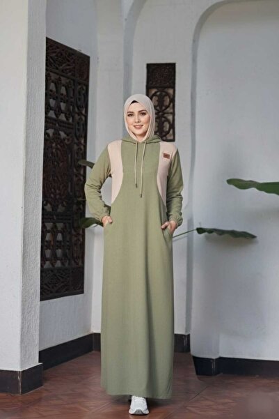 angelfashhion "✨ Modest Hooded Maxi Dress – Casual Comfort & Elegant Style✨ "