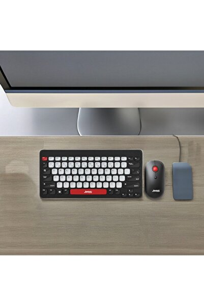 newnet Yeni Kablosuz Bluetooth Klavyesi ve Mouse Mini ve İnce Tasarım Yüksek ...