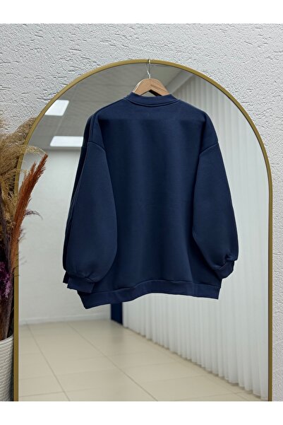 BENAHOLL Capilia Three Thread Plain Sweat-NL308 Navy Blue