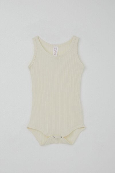 Breeze Baby Girl Snapback Undershirt Bodysuit Jacquard 9 Months-3 Years, Ecru