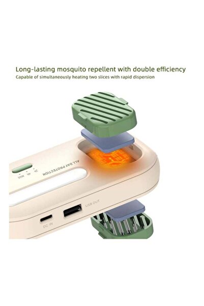 Generic Portable Wireless Mosquito Repellent - Electric & Light Wave, 4000mAh, 2/4h Timer, 10 Tablets