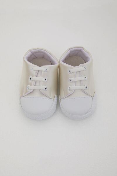 Bebiccino Baby Boy Booties Shoes Basic a Size 18-19, Ecru