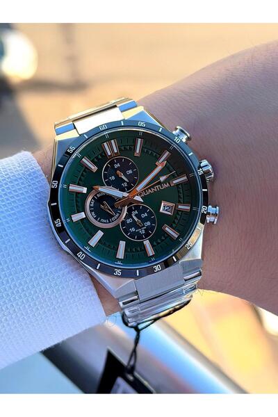 Quantum Men's Wristwatch Eq.370 with Steel Band Italian Bracelet 10 Atm Water Resistant 2 Years Warranty