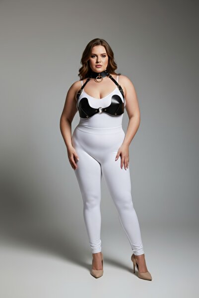 Angels Passion supradimensionat Set de lenjerie neagră