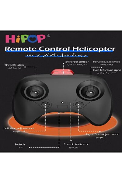 HIPOP RC Helicopter Toy,with Enhanced Intelligent Obstacle Avoidance and Altitude Control Features,Equippe