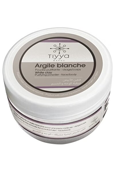 TIYYA Moroccan White Clay – 100% Natural Mineral Clay Powder for Face & Body Masks