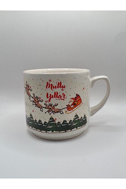 ATÖLYE SAİT New Year's Mug Ceramic Santa Claus Detailed