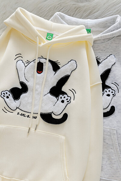 AndraRose Styles Cat Hoodie - Gray #02