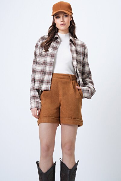 VAGGON Double Leg Double Pocket Winter Stamped Shorts