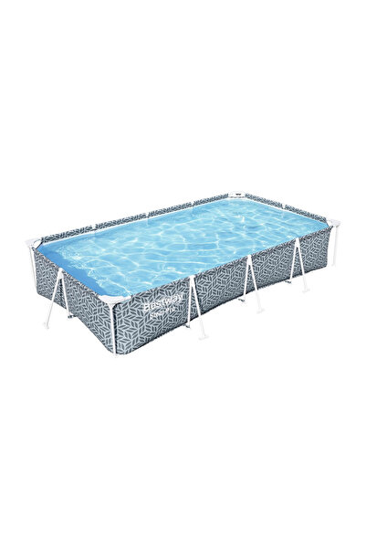 BESTWAY Steel Pro Rectangular Pool – 3.66 m x 2.01 m x 66 cm