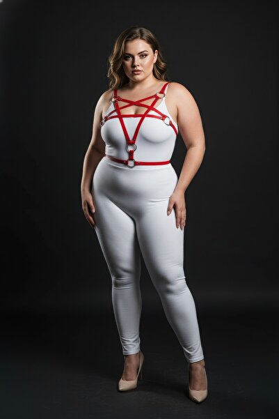 Angels Passion Battal Size Red Underwear Set