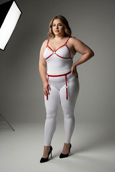 Angels Passion Plus Size Red Lingerie Set