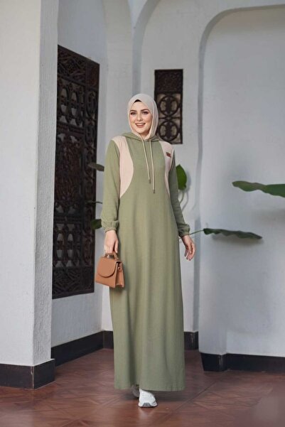 angelfashhion "✨ Modest Hooded Maxi Dress – Casual Comfort & Elegant Style✨ "