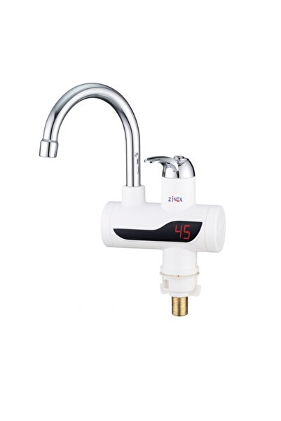 Zilan Z-Inox ZLN 7866 Electric Faucet 3000W White with Digital Display and Instant Heating