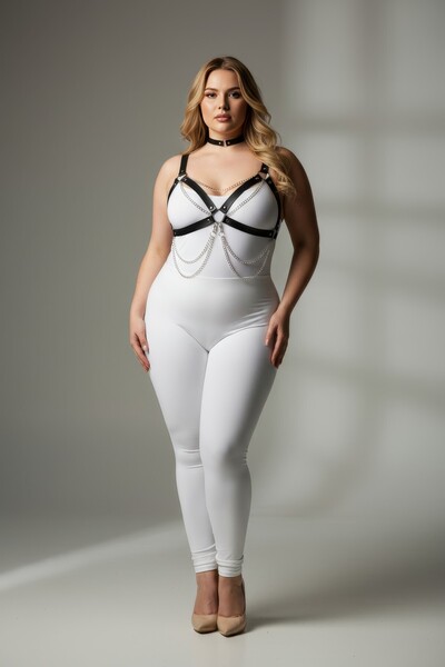 Angels Passion supradimensionat Set de lenjerie neagră