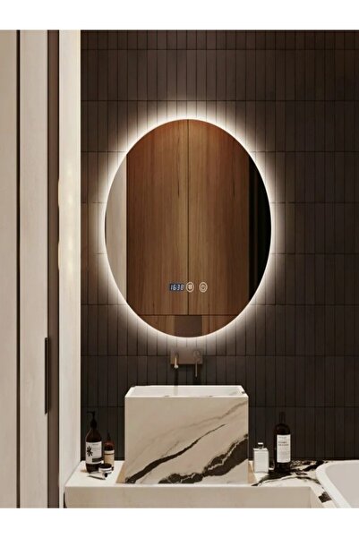 Smack Bathroom mirror 60 cm, LED, with defog function, Touch System, Ambient Light, Warm, Cold,