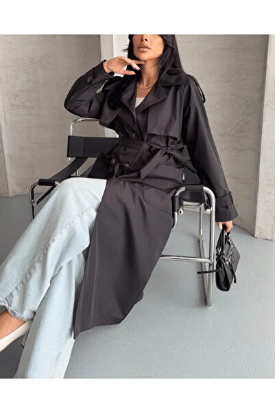 AsiaLife Trench Coat with Belt (Bonbit Fabric)