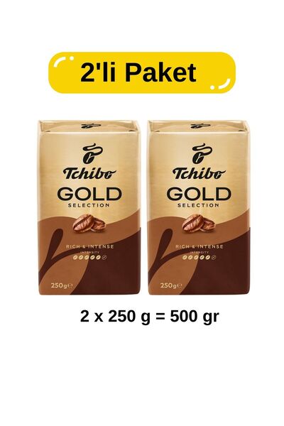 Tchibo Filtre Kahve Gold Selection 2’li Paket 250 g x 2 (Toplam 500 g)