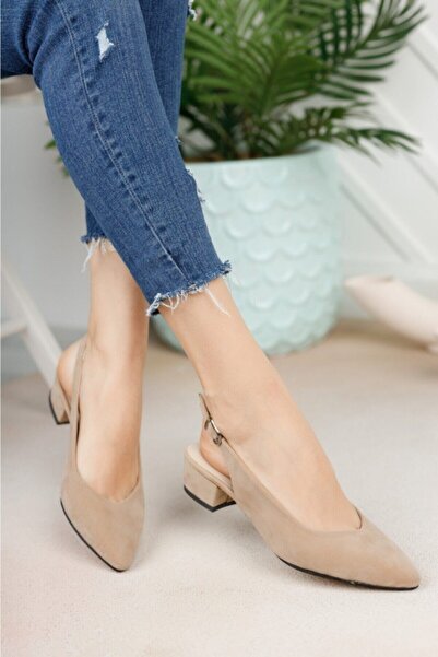 Nirvana Women's Leather Suede Open Back Shoes