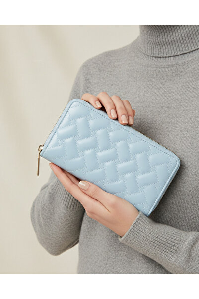 REDTAG Women Blue Textured Purse