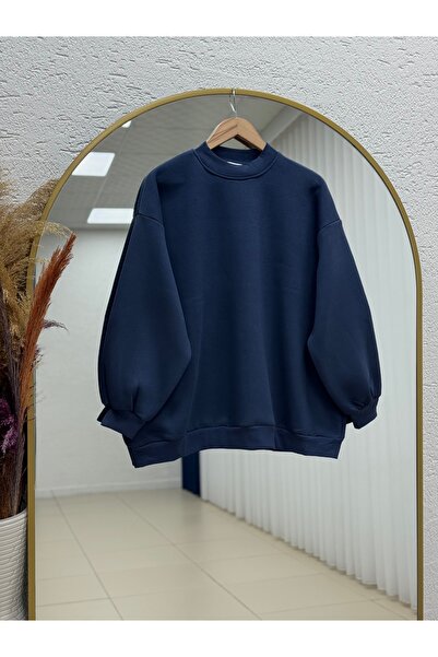 BENAHOLL Capilia Three Thread Plain Sweat-NL308 Navy Blue
