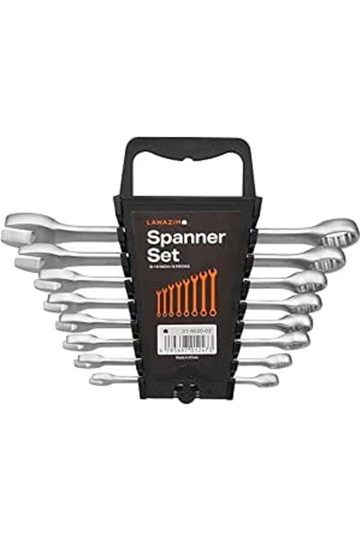 Lawazim Combination Spanner Set 8-19 Inch 8 Piece