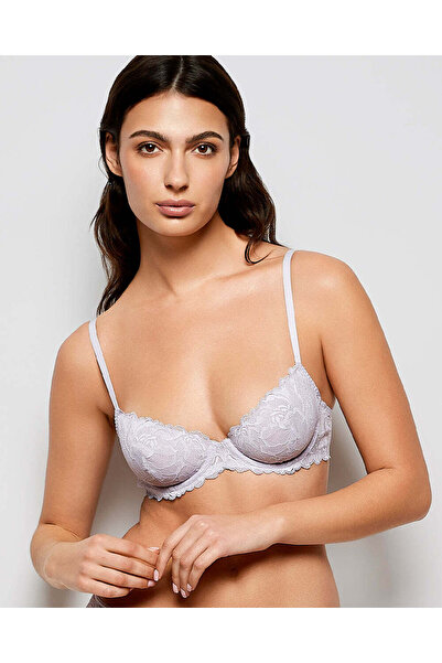 La senza Unlined Lace Demi Bra in Lavender Cake
