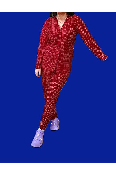 Moon Plus Size Pajama Set Suede Fabric