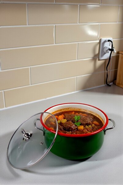 İnci Emaye 26 No. Enamel Cookware, Serving, Dining Camping, Picnic, Dowry