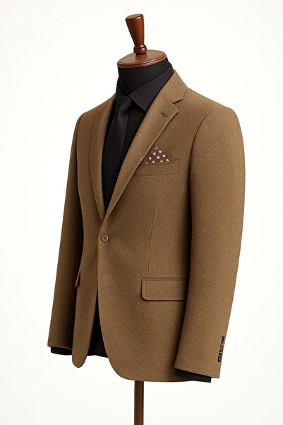 FABİO CASSANİ Men's italian cut single button blazer jacket classic and modern elegance