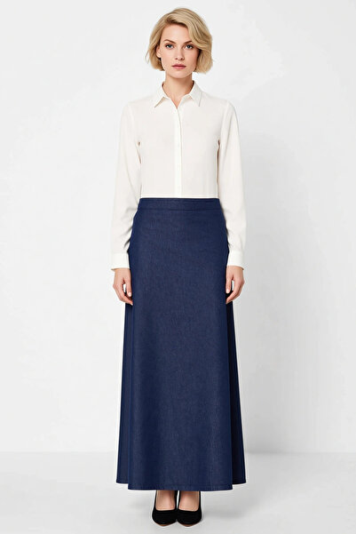 BENERLY Women's 100% Cotton Maxi Skirt Straight Cut Functional Durable Qualit...