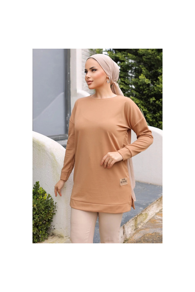 byhodi Tunica cu detaliu emblematic bej stil nou 10020