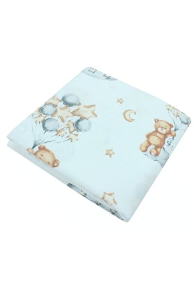 PRICHINDEL Scutec din flanel de bumbac, Ursuleț cu baloane, multicolor, 80 x ...