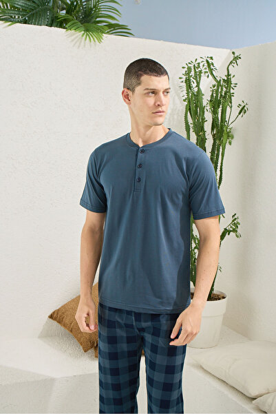 KLY 100% Cotton New Season Men's Luxury Design Pajama Set