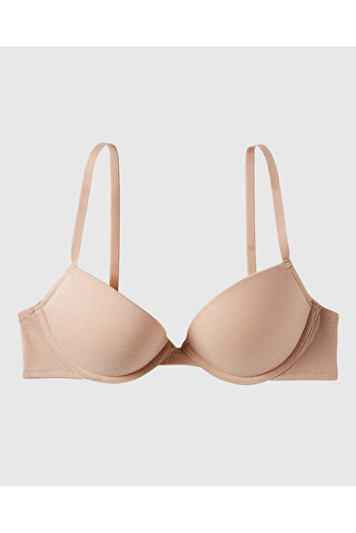 La senza حمالة صدر قطنية دافعة باللون الوردي