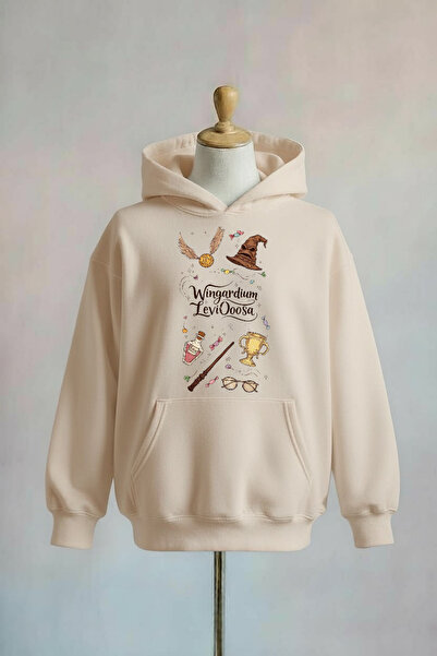 Vordevia Baskılı Pamuklu 3 İplik Oversize Sweatshirt