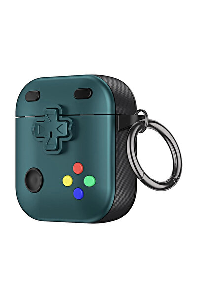 CaseOnn أبل إيربودز 2/1. غطاء حماية بتصميم GamePad من Nesil Kılıf باللون الأخضر