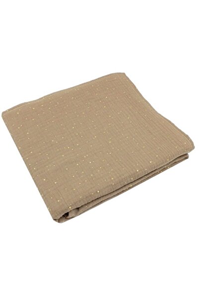PRICHINDEL Muslin, Metallic Dots, beige, 80 x 67 cm