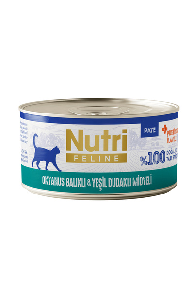 Nutri Feline Okyanus Balıklı ve Yeşil Dudaklı Midyeli Tahılsız Yetişkin Kedi ...