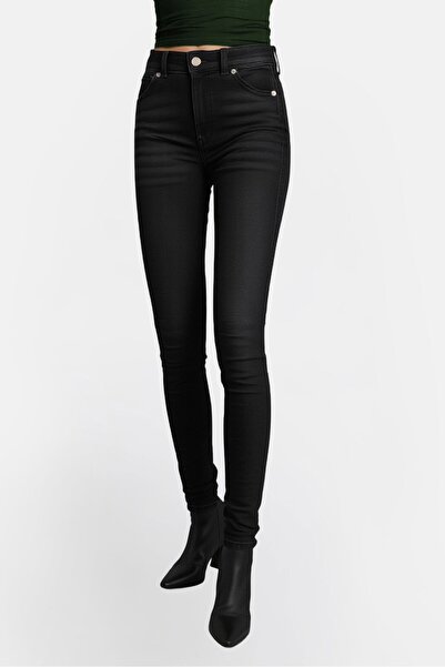 Dr.Denim Women Super Skinny Petite Wash Stretchable Denim, Black