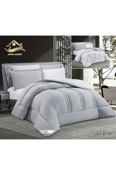 Afkar Albayet Double bed sheet set, 6 pieces, plain microfiber