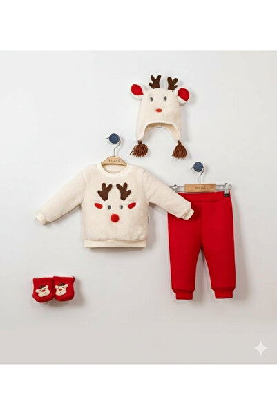 Lolons Geyik Desenli Patikli İkili Takım