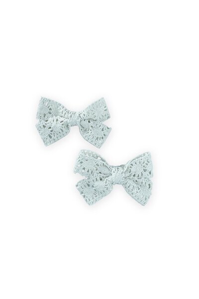 Cigit Lace knitted double buckle mint green