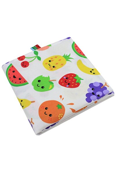 PRICHINDEL Pătură din flanel de bumbac, Fructe, multicoloră, 75 x 100 cm