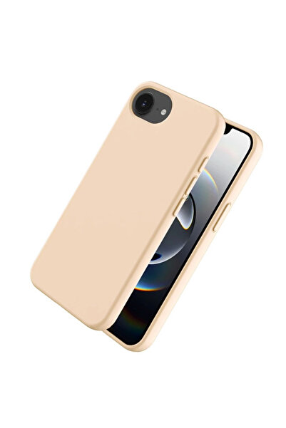 Apple Husa Soft compatibil cu iPhone 16e, MicroFiber, TPU, Beige