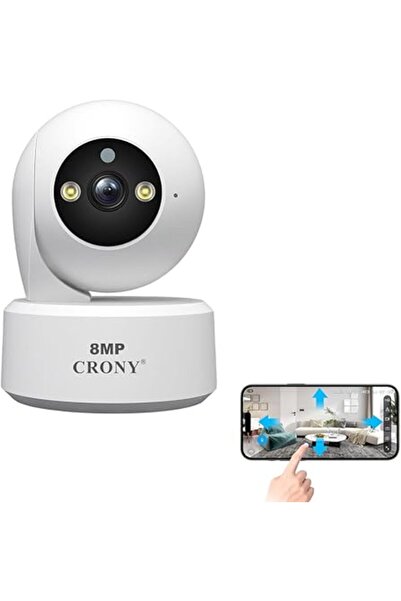 CRONY SH064 8MP HD Indoor Security Camera - Baby/Pet Monitor, Night Vision, Motion Detection, Two-Wa